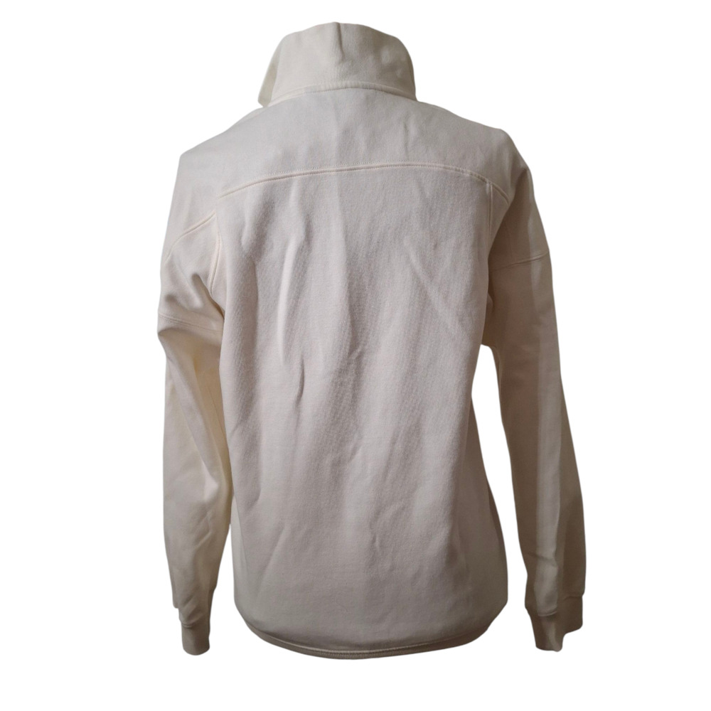 66° North Iceland Logn White Sweatshirt Women's XL 1/4 Zip Fleece Lined XS - Picture 3 of 7